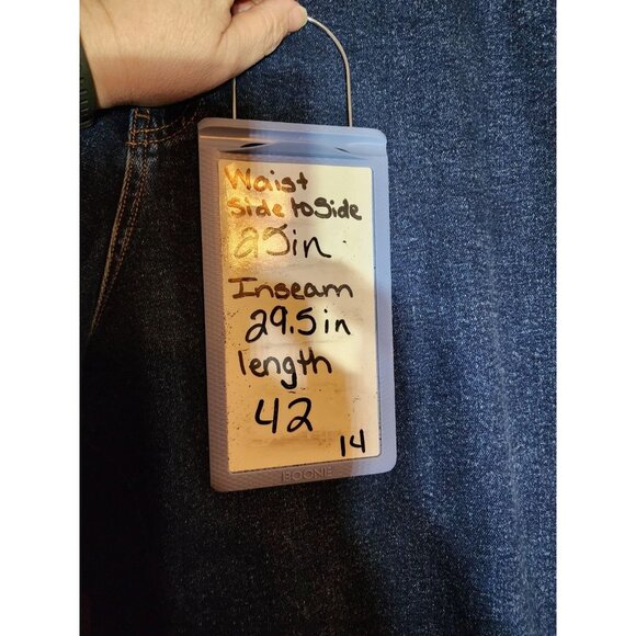 New Ava & Viv 90s Straight High-Rise Jeans Womens Size 26 Straight Leg Hip Thigh - Picture 6 of 10